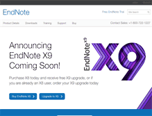 Tablet Screenshot of endnote.com